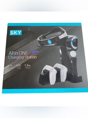Skywin All in One VR Accessory Charging Stand and Controller Dock NWT